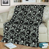 Black Bigfoot Pattern Print Blanket-grizzshop