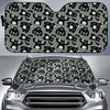 Black Bigfoot Pattern Print Car Sun Shade-grizzshop