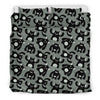 Black Bigfoot Pattern Print Duvet Cover Bedding Set-grizzshop