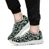 Black Bigfoot Pattern Print Sneaker Shoes For Men Women-grizzshop