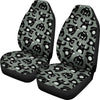 Black Bigfoot Pattern Print Universal Fit Car Seat Covers-grizzshop