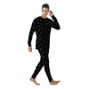 Black Bowling Pins Print Pattern Men's Pajamas-grizzshop