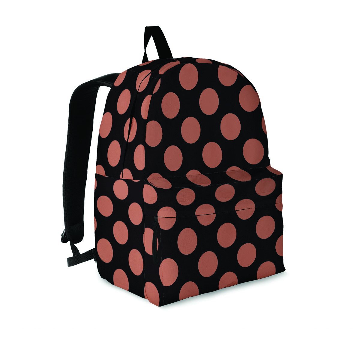 Black Brown Polka Dot Backpack-grizzshop