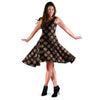 Black Brown Polka Dot Dress-grizzshop