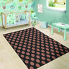 Black Brown Polka Dot Floor Mat-grizzshop