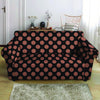 Black Brown Polka Dot Loveseat Cover-grizzshop