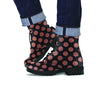 Black Brown Polka Dot Men's Boots-grizzshop