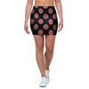 Black Brown Polka Dot Mini Skirt-grizzshop