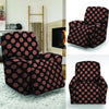 Black Brown Polka Dot Recliner Cover-grizzshop