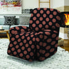 Black Brown Polka Dot Recliner Cover-grizzshop