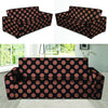 Black Brown Polka Dot Sofa Cover-grizzshop