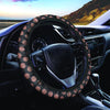 Black Brown Polka Dot Steering Wheel Cover-grizzshop