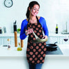 Black Brown Polka Dot Women's Apron-grizzshop