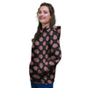 Black Brown Polka Dot Women's Hoodie-grizzshop