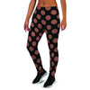 Black Brown Polka Dot Women's Joggers-grizzshop