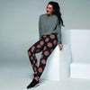 Black Brown Polka Dot Women's Joggers-grizzshop