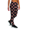 Black Brown Polka Dot Women's Joggers-grizzshop