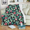 Black Cactus Pattern Print Blanket-grizzshop