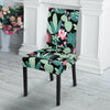 Black Cactus Pattern Print Chair Cover-grizzshop