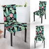 Black Cactus Pattern Print Chair Cover-grizzshop