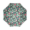 Black Cactus Pattern Print Foldable Umbrella-grizzshop