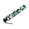 Black Cactus Pattern Print Foldable Umbrella-grizzshop