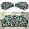 Black Cactus Pattern Print Sofa Covers-grizzshop