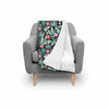 Black Cactus Pattern Print Throw Blanket-grizzshop