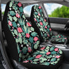 Black Cactus Pattern Print Universal Fit Car Seat Cover-grizzshop