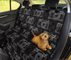 Black Camera Print Pattern Pet Car Seat Cover-grizzshop