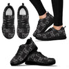 Black Camera Print Pattern Sneaker Shoes For Men Women-grizzshop