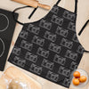 Black Camera Print Pattern Women's Apron-grizzshop