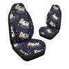 Black Cartoon Cow Print Car Seat Covers-grizzshop