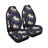 Black Cartoon Cow Print Car Seat Covers-grizzshop