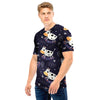 Black Cartoon Cow Print Men T Shirt-grizzshop