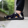 Black Cartoon Cow Print Men's Sneakers-grizzshop