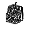 Black Cartoon Skull Backpack-grizzshop