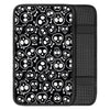 Black Cartoon Skull Car Console Cover-grizzshop