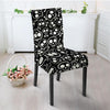 Black Cartoon Skull Chair Cover-grizzshop