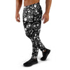 Black Cartoon Skull Men's Joggers-grizzshop