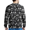 Black Cartoon Skull Men's Sweatshirt-grizzshop