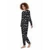 Black Cartoon Skull Women's Pajamas-grizzshop