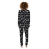 Black Cartoon Skull Women's Pajamas-grizzshop