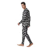 Black Cat And White Print Pattern Men's Pajamas-grizzshop