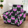 Black Cat Gothic Armchair Cover-grizzshop