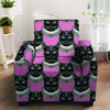 Black Cat Gothic Armchair Cover-grizzshop