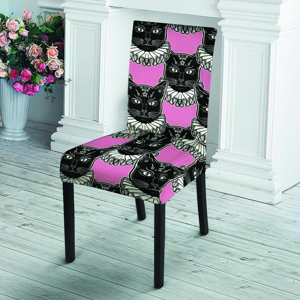 Black Cat Gothic Chair Cover-grizzshop