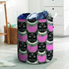 Black Cat Gothic Laundry Basket-grizzshop