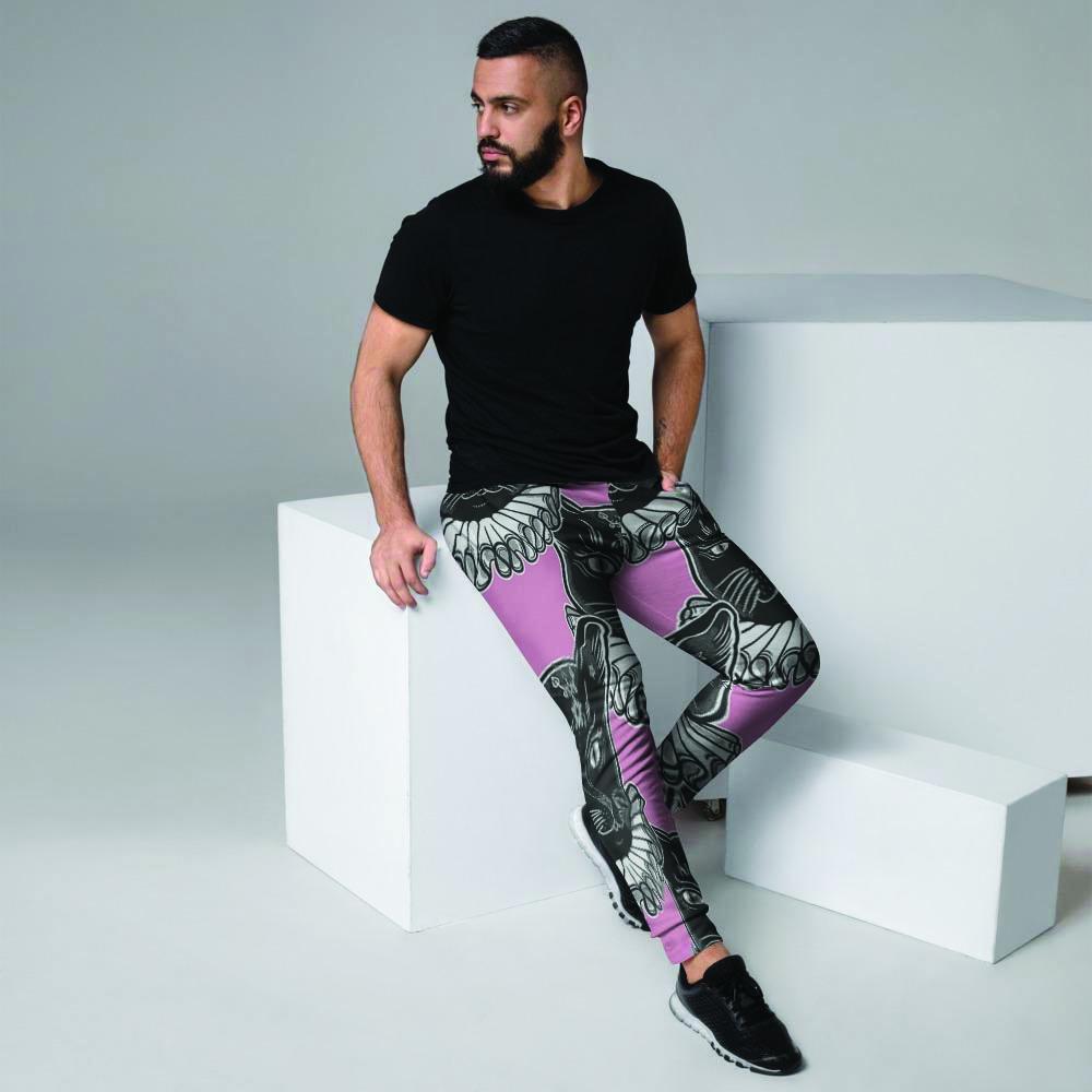 Black Cat Gothic Men's Joggers-grizzshop