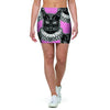 Black Cat Gothic Mini Skirt-grizzshop